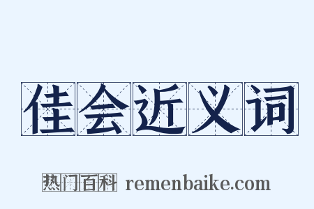 佳会近义词是什么意思的图片